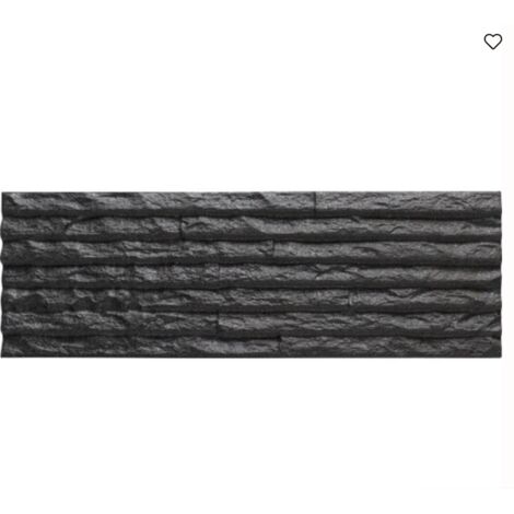 Carrelage effet parement Castellana noir charbon 15×45  cm - Réflex Boutique