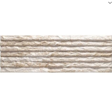 Carrelage effet parement Castellana sable 15×45  cm - Réflex Boutique