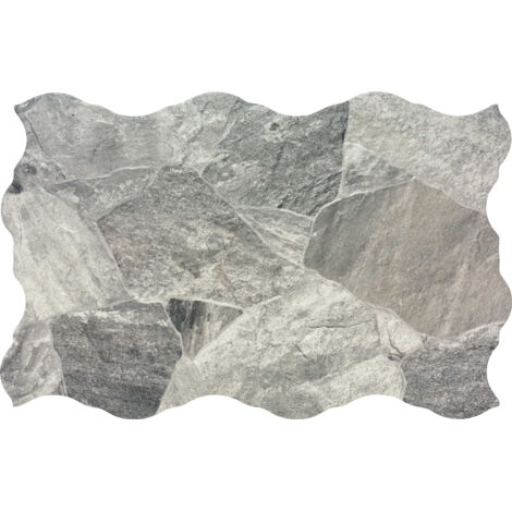 Carrelage effet parement Galets gris 44x66 cm - Reflex Boutique