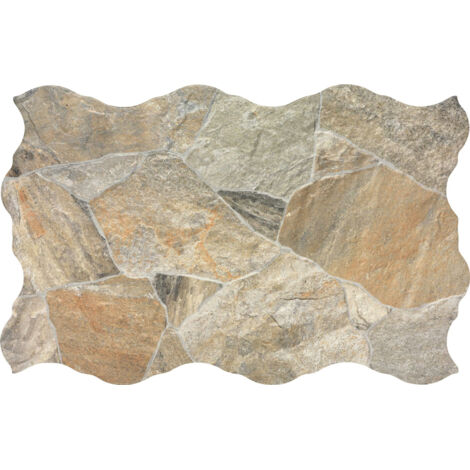 Carrelage effet parement Galets naturel 44x66 cm - Reflex Boutique