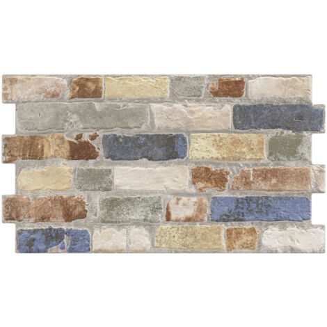 Carrelage effet parement Toulouse multi-teintes 31x56 cm - Reflex Boutique