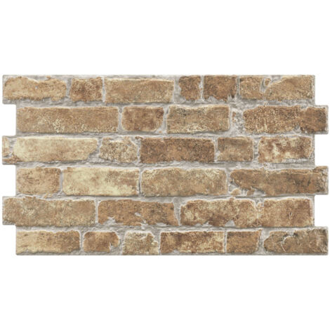 Carrelage effet pierre 31x56 cm – Grès cérame émaillé – Pour façades extérieures et murs intérieurs – Couleur ocre – Realonda