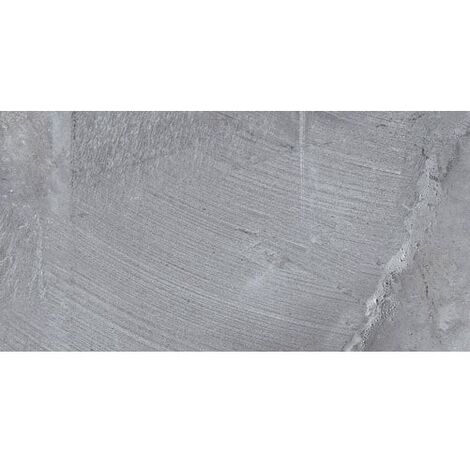 Carrelage effet pierre Boldstone Gris 32x62.5cm - 1m²