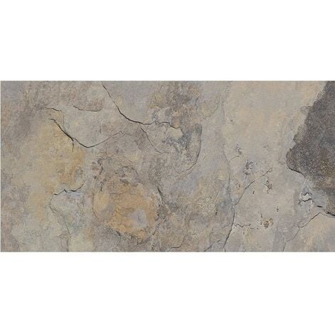 Carrelage effet pierre gris nuancé ARDESIA GRIS 32x62.5 cm R9 - 1m²