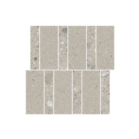 Carrelage effet pierre PANGEA GEA Mosaïque mix Greige (gris/beige) - Naturel - boîte de 1.08 m2 - Mosaïque mix Greige (gris/beige) - boît Mosaïque mi
