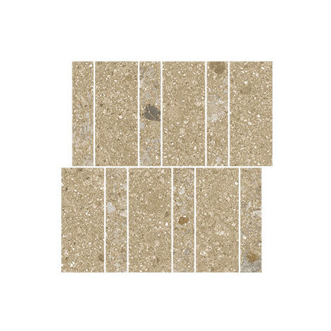 Carrelage effet pierre PANGEA GEA Mosaïque mix Marron clair - Naturel - boîte de 1.08 m2 - Mosaïque mix Marron clair - boîte de 1.08 m2 - Mosaïque mi