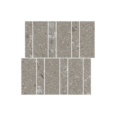 Carrelage effet pierre PANGEA GEA Mosaïque mix Taupe foncé - Naturel - boîte de 1.08 m2 - Mosaïque mix Taupe foncé - boîte de 1.08 m2 - M Mosaïque mi