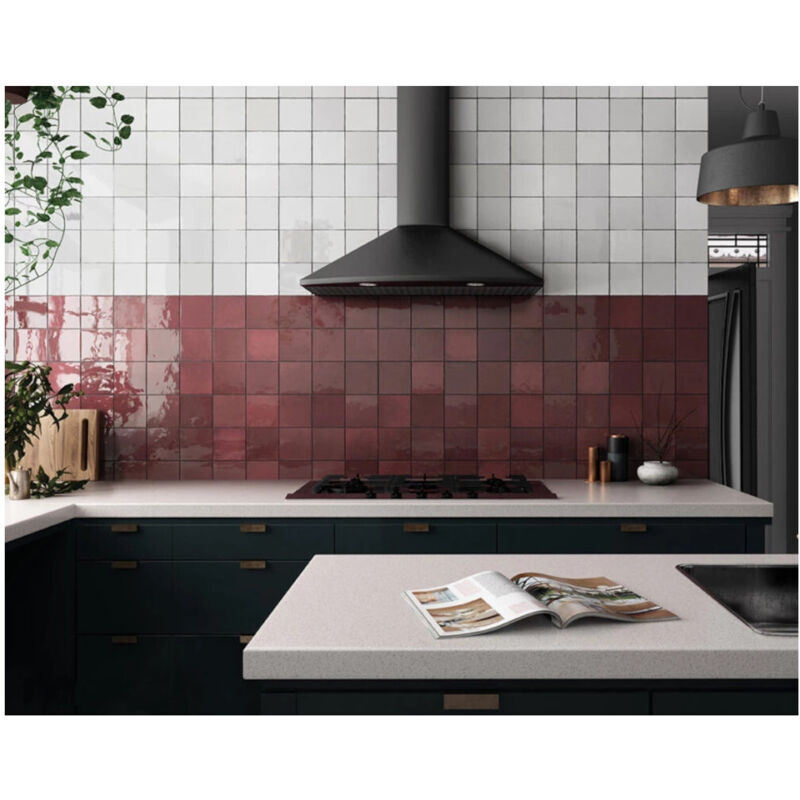 Nais - Faïence Effet Zellige artisan 6,5x20 (0,5m2) White Artisan - Les Carreaux de Jean