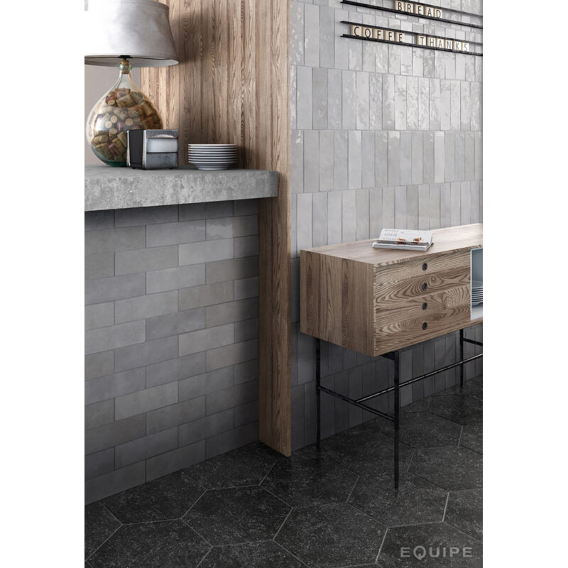 Nais - Baguette de finition pour Carrelage mural faïence effet zellige artisan 13,2x13,2cm et 20x6,5cm Bullnose Pencil 20x3 cm boîte de 3 ml / pas m2