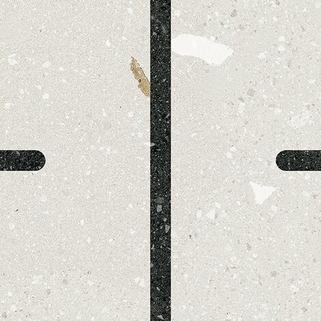 Carrelage effet terrazzo COMINO CANNOLI GRAFITO - 20X20 - 1 m²