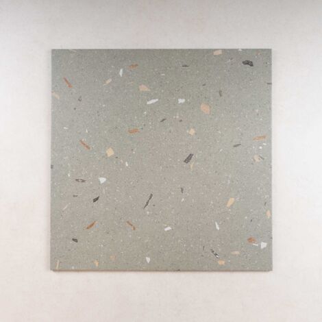 Carrelage Effet Terrazzo CROCCANTE 80x80 Menta  (1,28m²) - Les Carreaux de Jean