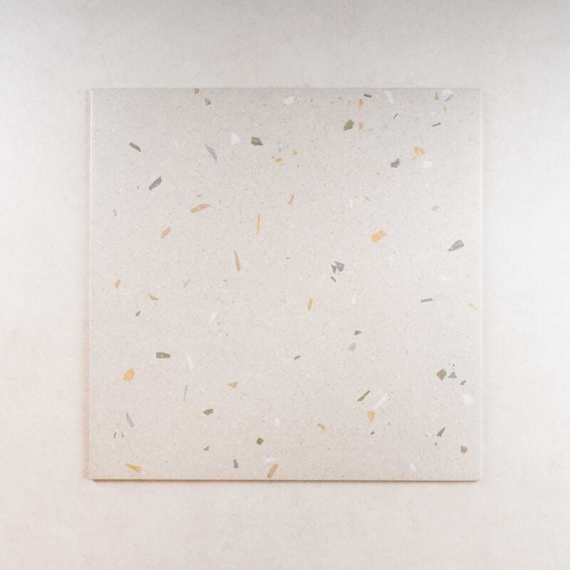 Carrelage Effet Terrazzo croccante 80x80 Tutti Frutti (1,28m²) - Les Carreaux de Jean