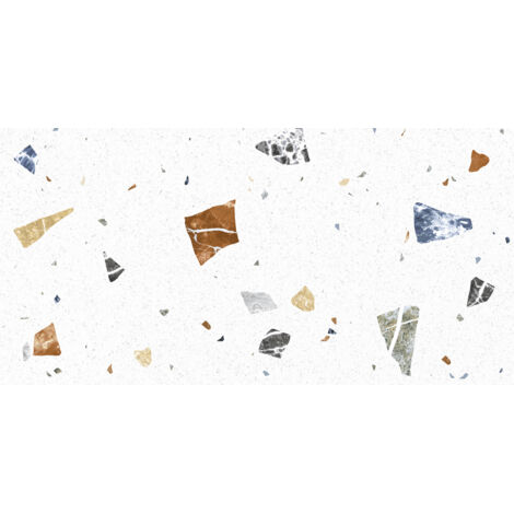 Carrelage effet Terrazzo Parioli blanc 60x120 cm - Réflex Boutique