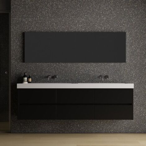 Carrelage Effet Terrazzo POLS 60x60 Graphite (1,07m²) - Les Carreaux de Jean
