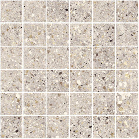 Carrelage effet terrazzo Wind Mosaïque 5x5cm Ivoire - Naturel - boîte de 0.71 m2 - Mosaïque 5x5cm Ivoire - boîte de 0.71 m2 - Mosaïque Mosaïque 5x5 c