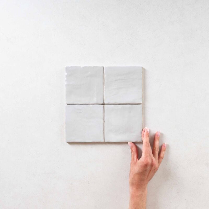 Faïence Effet Zellige mallorca 10x10 (0,5m2) Grey Mallorca - Les Carreaux de Jean