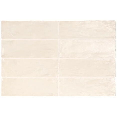 Carrelage effet zellige 6.5x20cm MALLORCA CREAM 23252 - 0.5m²