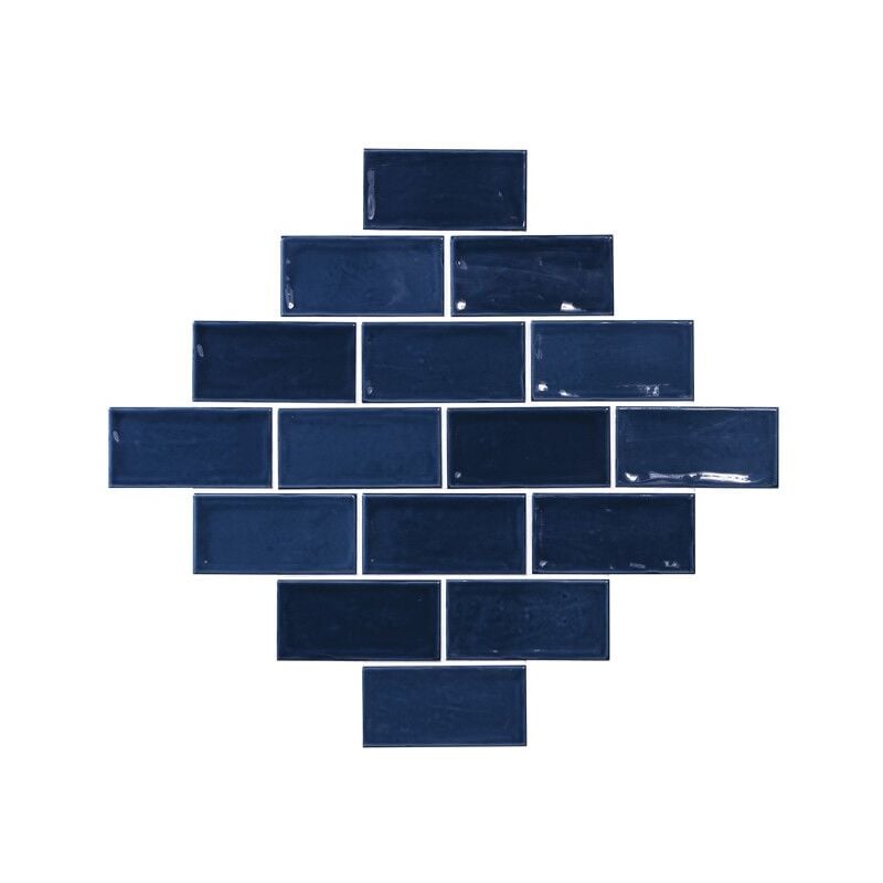 Carrelage Zellige Alicante bleu foncé 7.5x15 cm