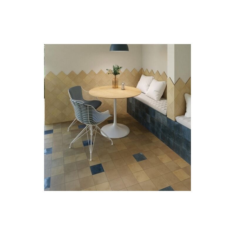 Carrelage Effet Zellige AGADIR Cotto Claro mate 14,7x14,7cm (0,95m2) - Les Carreaux de Jean