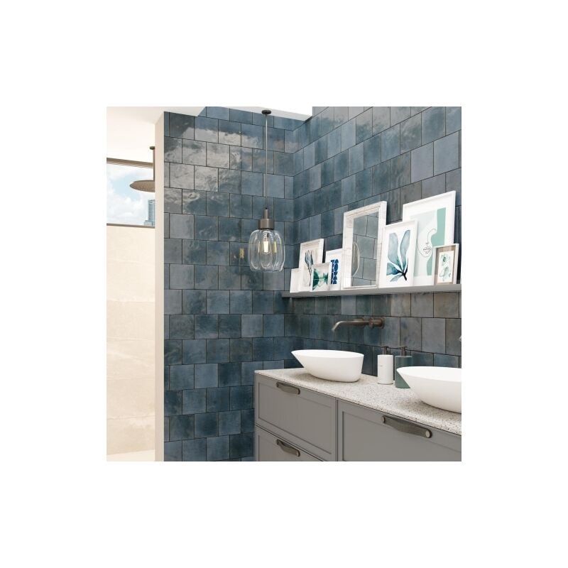 Carrelage Effet Zellige agadir Lago 14,7x14,7cm (0,95m2) - Les Carreaux de Jean