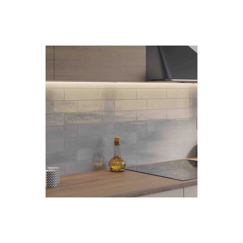 Carrelage Effet Zellige AGADIR Piedra 7x28cm (0,51m2) - Les Carreaux de Jean