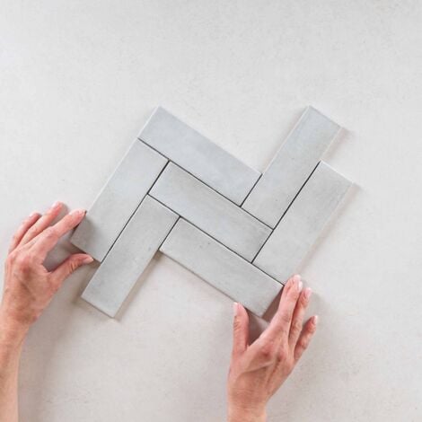 Carrelage Effet Zellige Gris COLO Matt 5x15 Amber Grey (0,49m²) - Les Carreaux de Jean