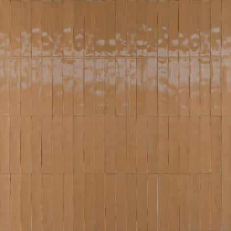 Carrelage Effet Zellige LUZ Caramel 5,3x30cm (0,54m²) - Les Carreaux de Jean