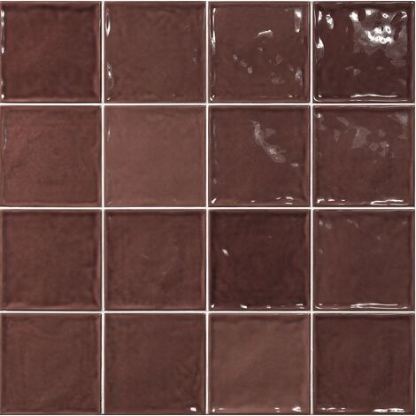 Carrelage effet zellige marron 15x15 CHIC BURDEOS - 1m²