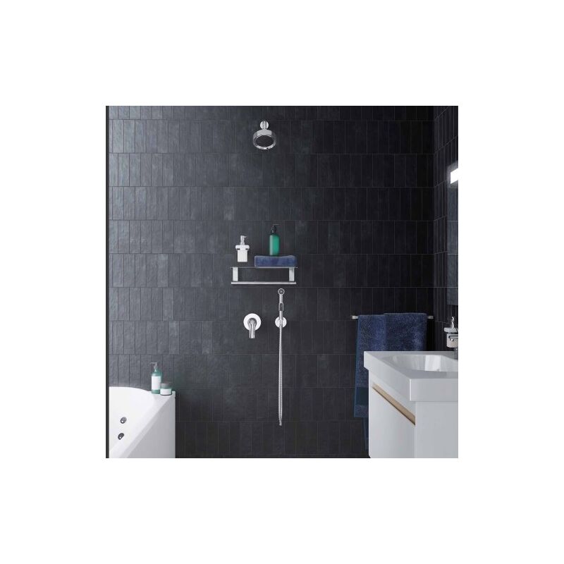Carrelage Effet Zellige mitte Negro 6,5x20cm (0,35m2 ) - Les Carreaux de Jean