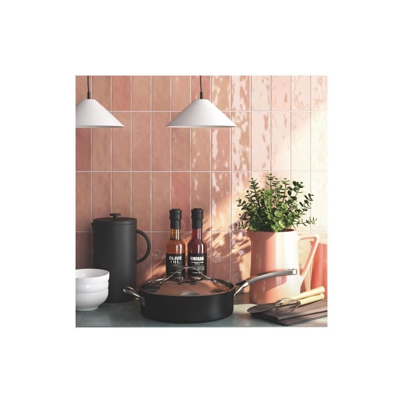 Carrelage Effet Zellige nolita Rosa 6,5x20cm (0,35m2 ) - Les Carreaux de Jean