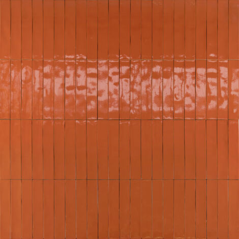 Carrelage Effet Zellige Orange LUZ Aragosta 5,3x30cm (0,54m²) - Les Carreaux de Jean