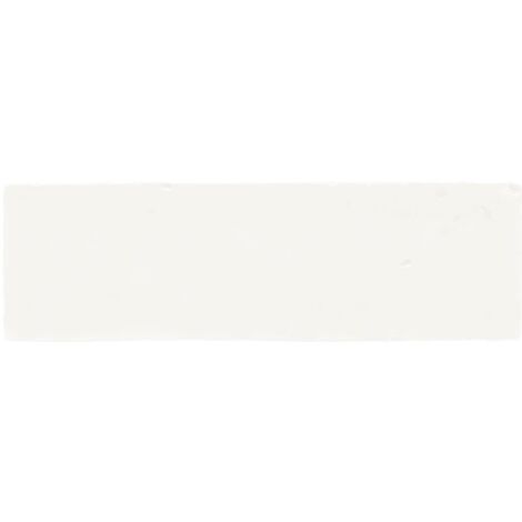 Carrelage esprit zellige nuancé LANKA PRIMA WHITE 6X20 - 0,5m²