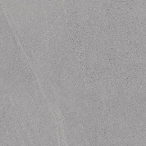 Carrelage extérieur antidérapant effet pierre gris 120x120 cm SEINE R GRIS