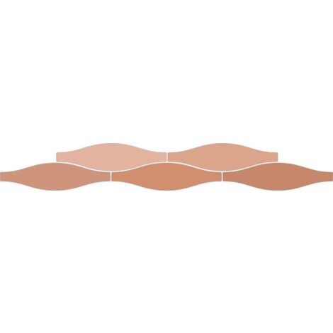 Carrelage Faience murale Rio rose Brillant 7.5x30 cm