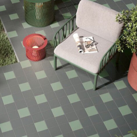 Carrelage grès cérame CESI - FULL BODY - Carbonio - Mosaïque 5x5 cm boîte de 1 m2  - Gioia Materia