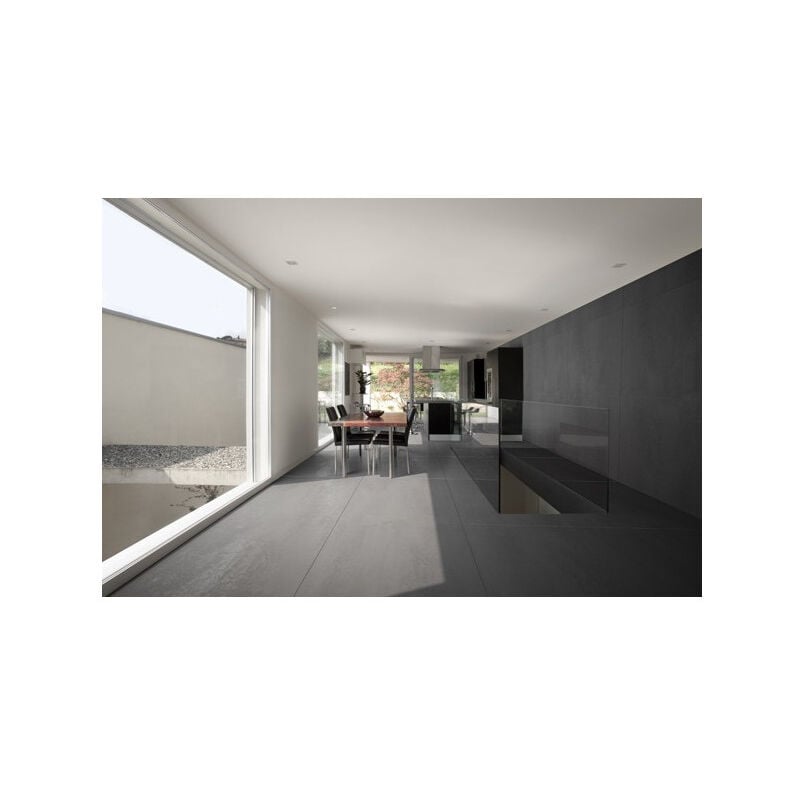 Carrelage grès cérame effet béton ciré concrete 120x120 cm Gris - - boîte de 2.88 m2 Gioia Materia