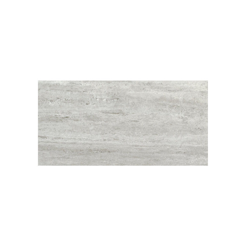 Carrelage grès cérame effet marbre travertino 60x30 cm Travertino silver - Brillant / Poli - boîte de 1.08 m2 Gioia Materia