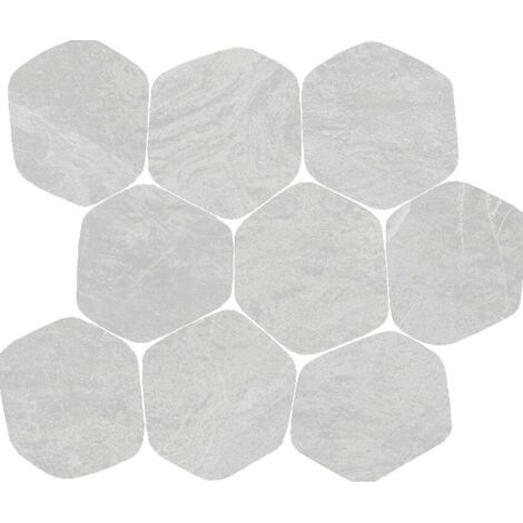 Carrelage grès cérame effet pierre PIETRA SALERNO Mosaique Torino Gris - Naturel - boîte de  m2 - Mosaique Torino Gris - boîte de  m2 - Mosaique Tori
