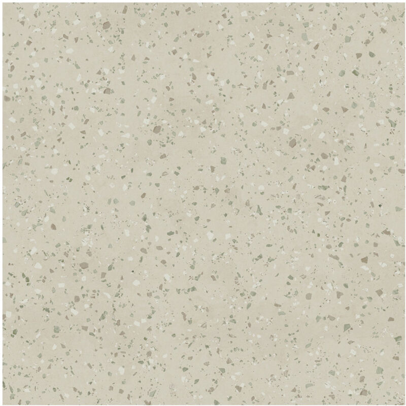 Carrelage grès cérame effet terrazzo District South 100x100 cm Vert - Mat - boîte de 0.99 m2 Gioia Materia