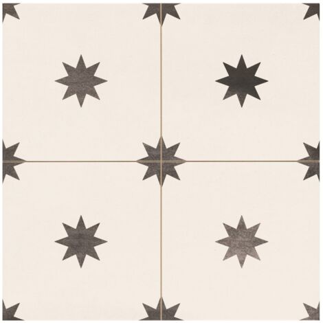 Carrelage grès cérame étoilé STRELLA WHITE - 44X44 - 1,37 m²