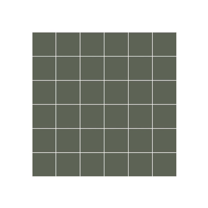 Carrelage grès cérame matcolor Mosaïque 5x5 cm Vert - Mat - boîte de 0.45 m2 Gioia Materia
