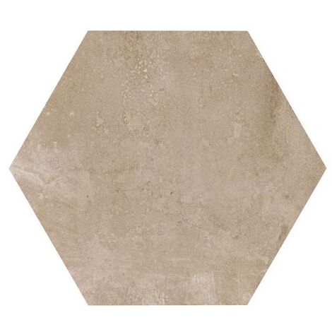 Carrelage hexagonal beige marron 29.2x25.4cm URBAN HEXAGON NUT 23513 R9 - 1m²