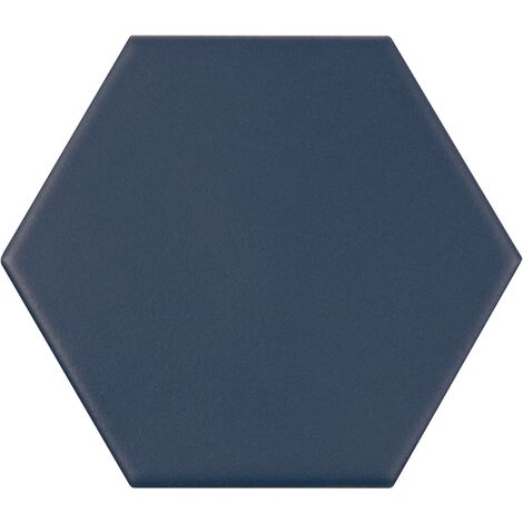 Carrelage hexagonal bleu roi KROMATIKA NAVAL BLUE R10 - 11.6x10.1 cm - 26469 - 0.43 m²
