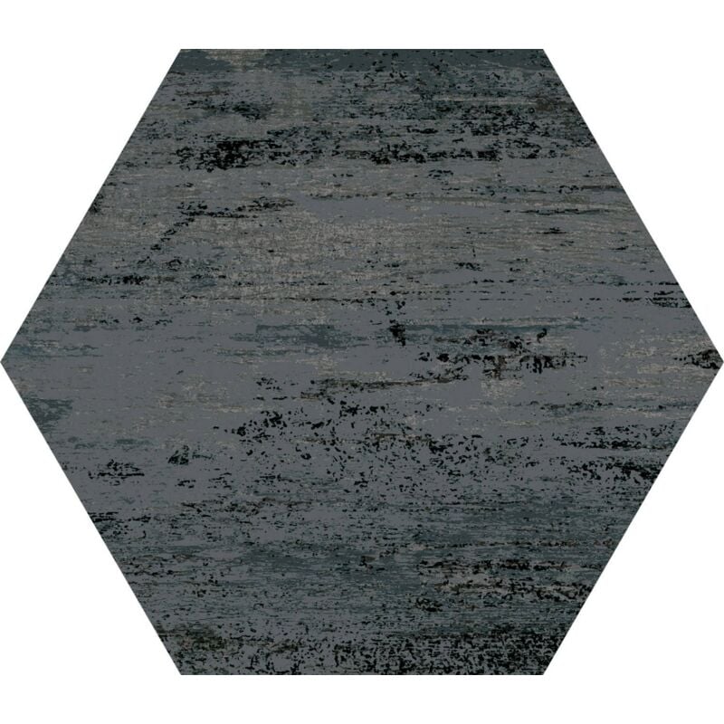 Tinker - Carrelage hexagonal Harma mix noir 22x25 cm