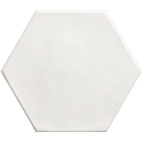 Carrelage hexagonal Hexo  blanc 15x17 cm