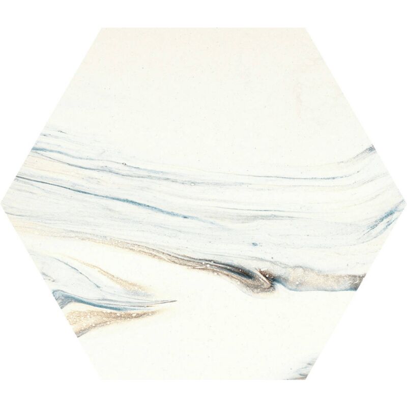 Tinker - Carrelage hexagonal Marco blanc mix 22x25 cm