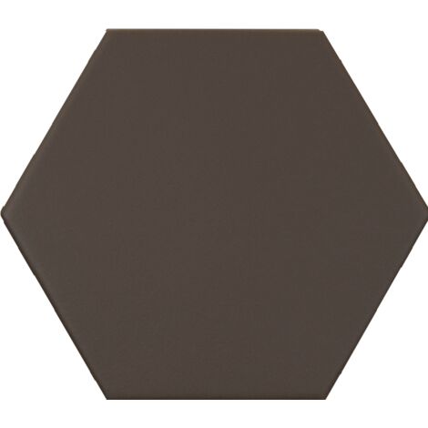 Carrelage hexagonal marron foncé KROMATIKA BROWN R10 11.6x10.1 - 26470 - 0.43 m²