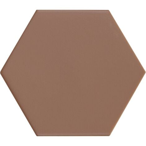 Carrelage hexagonal marron KROMATIKA CLAY R10 11.6x10.1 - 26471 - 0.43 m²