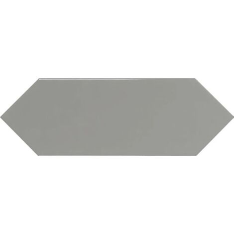 Carrelage hexagonal Plato gris Brillant 10x30 cm