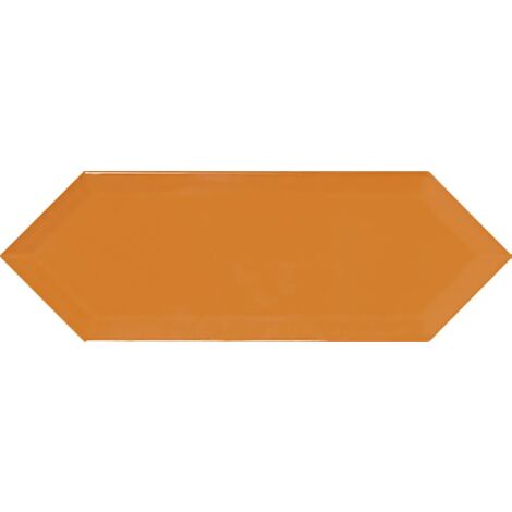 Carrelage hexagonal Plato orange Brillant 10x30 cm
